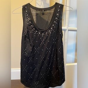 Jcrew dark gray thin cotton tank size XS